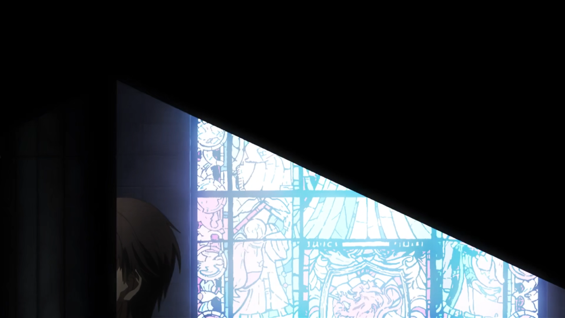 画面割裂，甚至人物也不完整了。