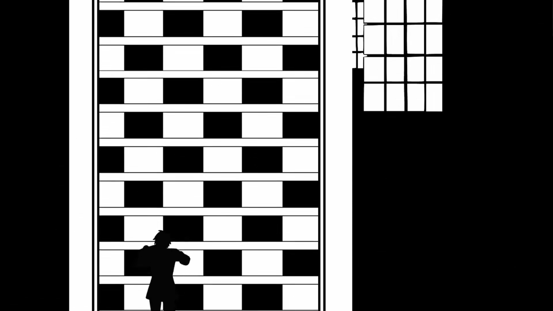 通往天台的阶梯经常被抽象化成这种模样。